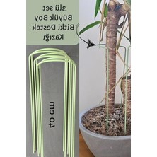 Ayaklı Plastik Nergis Saksı - 10 Litre Kapasiteli, 35 Cm, Kirli Beyaz