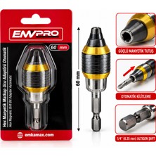 Eco Lounge Manyetik Matkap Ucu Adaptör Otomatik 60MM Çok Fonksiyonlu Farklu Uçlara Uyumluluk - Pratik Uç Değiştirme EMV-5668 BX40