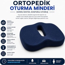 Viscora Ortopedik Oturma Minderi – Hafızalı Visco Köpük Kuyruk Sokumu Destek Yastığı, Uzun Süreli Oturuşlar Için Ergonomik Ofis ve Araç Koltuğu Minderi