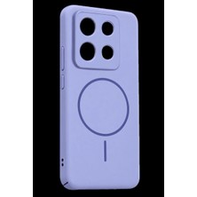 Marsilyan Xiaomi Redmi Note 13 5g Mika Pc Magsafe Kapak - Açık Mor