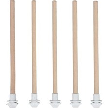 5'li Pürüzsüz Ahşap Kuş Tüneği 25 cm