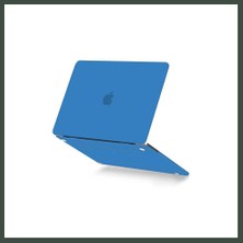 Bezos Macbook Pro 13 2020 Macbook Buzlu Kapak - Mavi Nhr