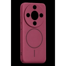 Marsilyan Huawei Honor Magic 8 Lite Mika Pc Magsafe Kapak - Bordo