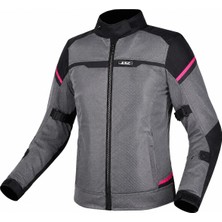 Ls2 Riva Kadın Mont Siyah-Gri-Pembe
