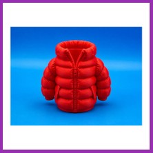 Salmore 3D Baskı Şişme Mont Kalemlik - Masaüstü Organizer-Kırmızı Bty