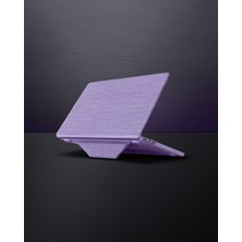 Akıllı Bayi Apple Macbook Air 15 2023 Macbook Kumaş Kapak - Mor