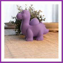 Salmore 3D Baskı Dinozor Yumurtalık - Sevimli Eggosaurus Yumurta Tutucu-Mor Bty