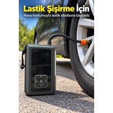Eco Lounge Araç Için Lastik Şişirme Pompası ve LED Aydınlatmalı Akü Takviye Cihazı