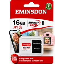 Eminsdon 16GB Hafıza Kartı Mini Çocuk Kamera Dijital Retro Kamera Telefon Uyumlu CLASS10