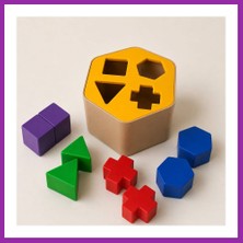Bezos 3D Baskı Montessori Şekil Eşleştirme Kutusu - Eğitici Geometrik Zekâ Oyuncağı BEZ10