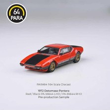 Tr 1972 Detomaso Pantera 1:64 Ölçek Diecast Model Araba, Kırmızı/siyah PA-55644
