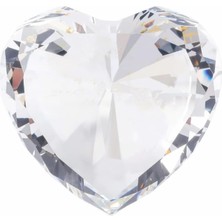 Tr Kristal Kalp Elmas 80 mm Masa Dekoru Kağıt Ağırlığı, Öğretmen Günü Hediyeleri, Öğret