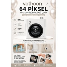 Tr Mini Dijital Kamera 64MP 16X Digital Zoom Retro Vintage 1.4ekranlı Video Kamera Taşınabilir Ta