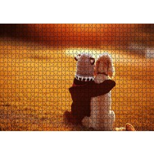 Tr Cakatablo Çocuk ve Köpek Best Friends 1000 Parça Puzzle Yapboz Mdf Ahşap