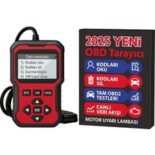 Tr Dailytech 2025 Obd2 Arıza Tespit Cihazı, Hata Kodu Okuma ve Silme, Canlı Veri Akışı, Tüm O