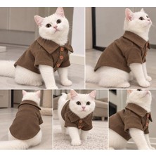 Hav Miyav Pet Kedi ve Köpek Gömleği Kıyafeti Rahat ve Şık Günlük Elbise