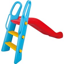 Tr Çocuklar Için Plastik Kaydırak, 141 Cm, Mavi-Kırmızı-Sarı