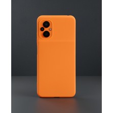 TeknoKapsül Xiaomi Poco M5 Kılıf Nano İçi Kadife Silikon - Turuncu