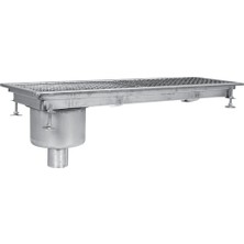 Portashelf Paslanmaz Yer Gideri, A Serisi, Alttan Çıkışlı, Kenardan Sifonlu, 400X500 mm