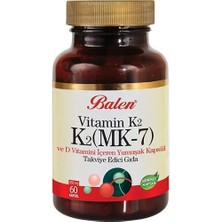 Tr Vitamin K2 (Mk-7) ve D Vitamini Içeren Yum.kap. 450MG*60 1 Paket(1 x 1000 G)