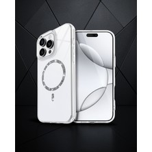 TeknoKapsül Apple İphone 16 Pro Live Diamond Magsafe Kapak - Şeffaf