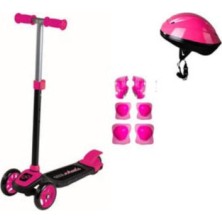 Tr Cool Wheels Twıst 3 Tekerlekli Scooter Kasklı Koruyucu Setli Pembe
