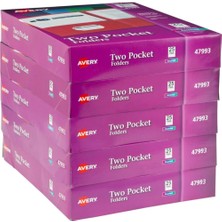 Str Store Two-Pocket Klasör, Koyu Mavi, Fall 5 Adet 5 Pack