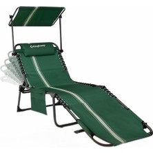 Tr Magnolia B10 Plus Hands-Free Premium 7 Kademeli Katlanır Şezlong Green/white