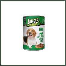 Jungle Köpek Konserve Biftek & Sebzeli 400GR 1 Adet Nhr