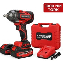 Tr 1000 Nm Yüksek Tork Somun Sıkma Makinesi, Profesyonel Kömürsüz Şarjlı, 21V Çift Akülü,