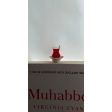Mapico Çay Bardağı Kitap Ayracı - Minyatür Çay Tiryakisi Ayraç