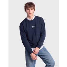 Lc Waikiki Yeni Sezon Lacivert Bisiklet Yaka Nyc Erkek Sweatshirt