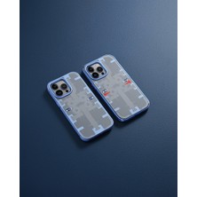 TeknoKapsül Apple İphone 14 Pro Kılıf Mekanik Bumper Kapak - Mavi