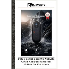 Delux Serisi Görüntü Aktivite Cihaz Aksiyon Kamerası 1080 P CMR34 Siyah
