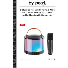 Delux Serisi Akıllı Cihaz Alet F47 20W Rgb Işıklı 1200 Mah Bluetooth Hoparlör