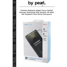 Telefon Ekipman Mobil Parça Şeffaf Koruma Samsung S26 Uyumlu 10 Adet Hd Temperli Cam Ekran Koruyucu