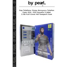 Cep Telefonu Yüzey Koruyucu Telefon Camı S24 / S25 Uyumlu 5 Adet 2.5d Full Cover Hd Temperli Cam