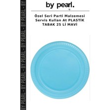 Özel Seri Parti Malzemesi Servis Kullan At Plastik Tabak 25 Li Mavi