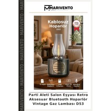 Parti Aleti Salon Eşyası Retro Aksesuar Bluetooth Hoparlör Vintage Gaz Lambası D53