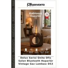 Delux Serisi Ünite Ofis Salon Bluetooth Hoparlör Vintage Gaz Lambası D53