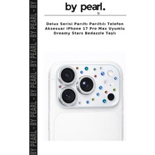 Delux Serisi Parıltı Parıltılı Telefon Aksesuar iPhone 17 Pro Max Uyumlu Dreamy Stars Bedazzle Taşlı