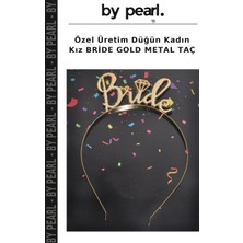 Özel Üretim Düğün Kadın Kız Bride Gold Metal Taç