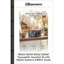 Delux Serisi Kolay Çekim Taşınabilir Seyahat Et Life Dijital Kamera CMR47 Siyah