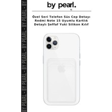 Özel Seri Telefon Süs Cep Detayı Redmi Note 15 Uyumlu Kartlık Detaylı Şeffaf Yuki Silikon Kılıf