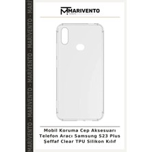 Mobil Koruma Cep Aksesuarı Telefon Aracı Samsung S23 Plus Şeffaf Clear Tpu Silikon Kılıf