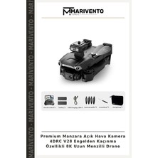 Premium Manzara Açık Hava Kamera 4drc V28 Engelden Kaçınma Özellikli 8k Uzun Menzilli Drone