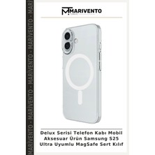 Delux Serisi Telefon Kabı Mobil Aksesuar Ürün Samsung S25 Ultra Uyumlu Magsafe Sert Kılıf