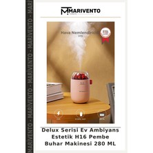 Delux Serisi Ev Ambiyans Estetik H16 Pembe Buhar Makinesi 280 ml