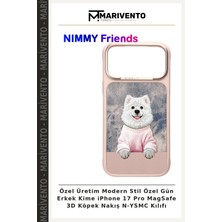 Özel Üretim Modern Stil Özel Gün Erkek Kime iPhone 17 Pro Magsafe 3D Köpek Nakış N-Ysmc Kılıfı