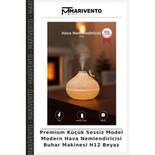 Premium Küçük Sessiz Model Modern Hava Nemlendiricisi Buhar Makinesi H12 Beyaz